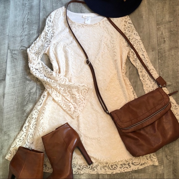 Dresses & Skirts - NWOT LACE long sleeve mini dress! Dresses & Skirts - NWOT LACE long sleeve mini dress!